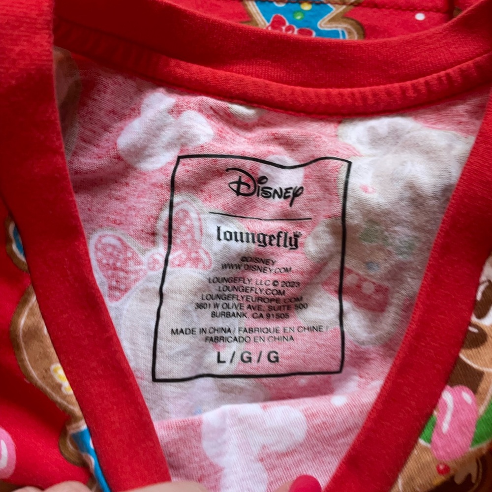 Loungefly Disney Gingerbread Mickey and Friends Unisex Tee - Picture 3 of 3